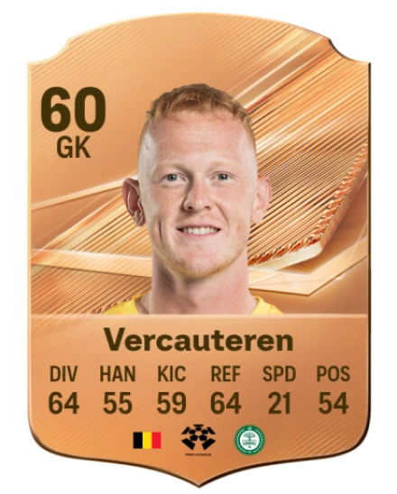 Vercauteren 60 Bronze GK FC 27 card