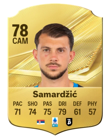 Samardžić 78 Gold CAM FC 27 card