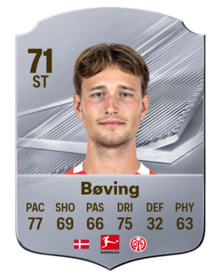 Bøving 71 Silver ST FC 27 card