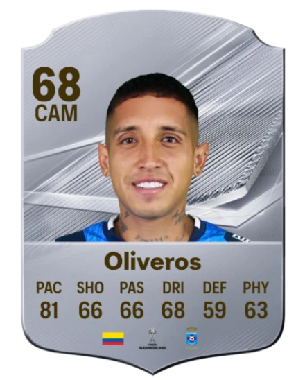 Oliveros 68 Common CAM FC 26 card