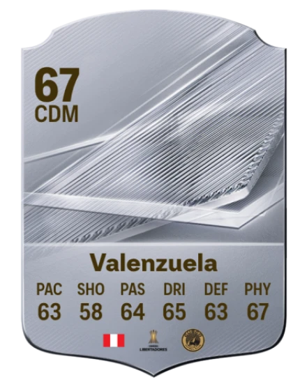 Valenzuela 67 Rare CDM FC 26 card