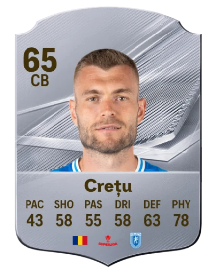 Crețu 65 Silver CB FC 27 card