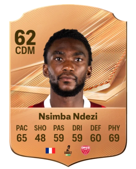 Nsimba Ndezi 62 Bronze CDM FC 27 card