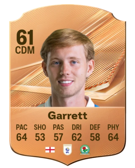 Garrett 61 Bronze CDM FC 27 card