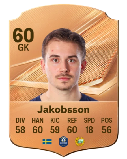 Jakobsson 60 Common GK FC 26 card