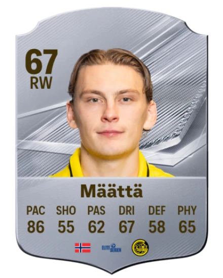 Määttä 67 Silver RW FC 27 card