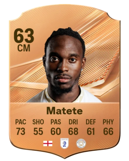 Matete 63 Bronze CM FC 27 card