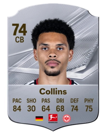 Collins 74 Silver CB FC 27 card
