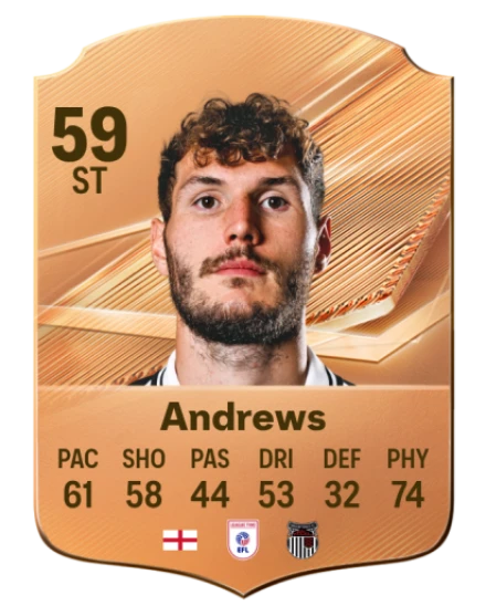 Andrews 59 Bronze ST FC 27 card
