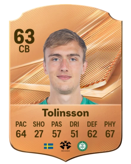 Tolinsson 63 Bronze CB FC 27 card