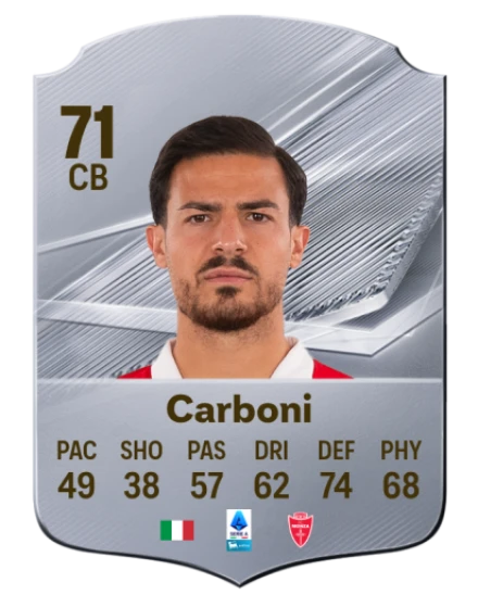 Carboni 71 Silver CB FC 27 card