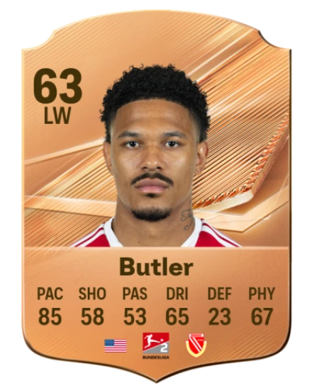 Butler 63 Bronze LW FC 27 card