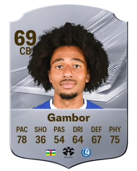 Gambor 69 Silver CB FC 27 card