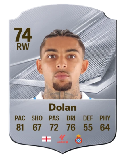 Dolan 74 Silver RW FC 27 card