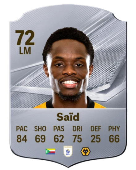 Saïd 72 Silver LM FC 27 card