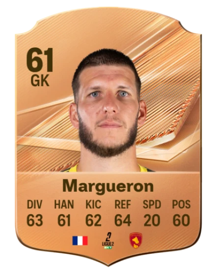Margueron 61 Bronze GK FC 27 card