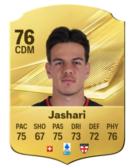 Jashari 76 Gold CDM FC 27 card