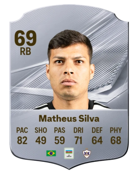 Matheus Silva 69 Common RB FC 26 card