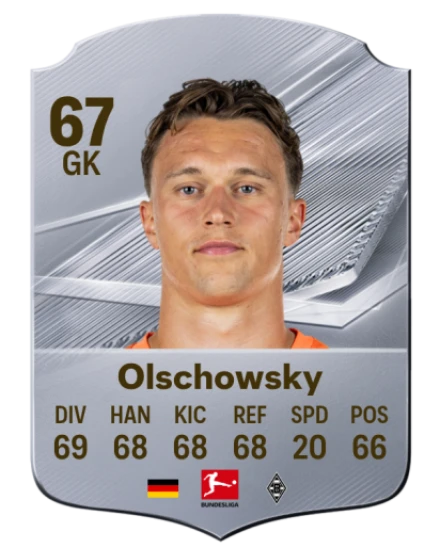 Olschowsky 67 Silver GK FC 27 card