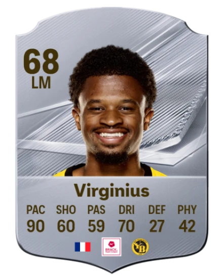 Virginius 68 Silver LM FC 27 card