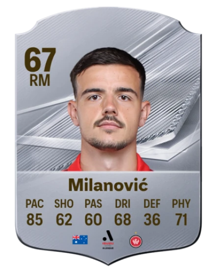 Milanović 67 Common RM FC 26 card