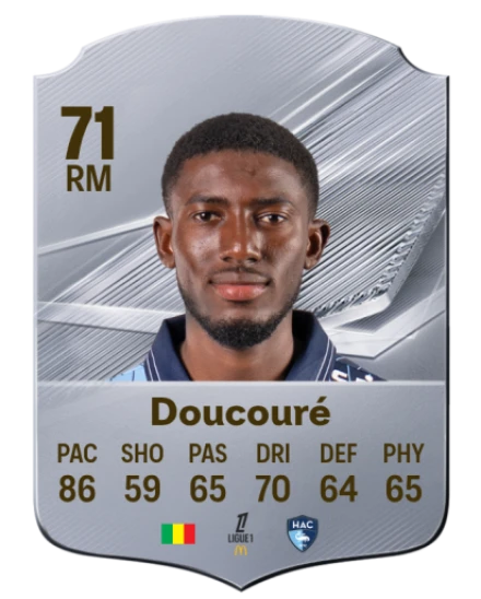 Doucouré 71 Rare RM FC 26 card