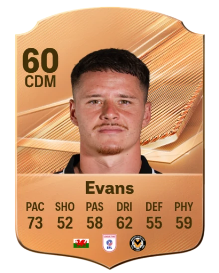 Evans 60 Bronze CDM FC 27 card