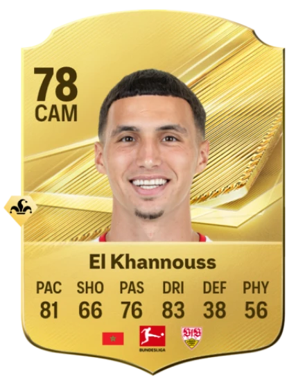 El Khannouss 78 Common CAM FC 26 card