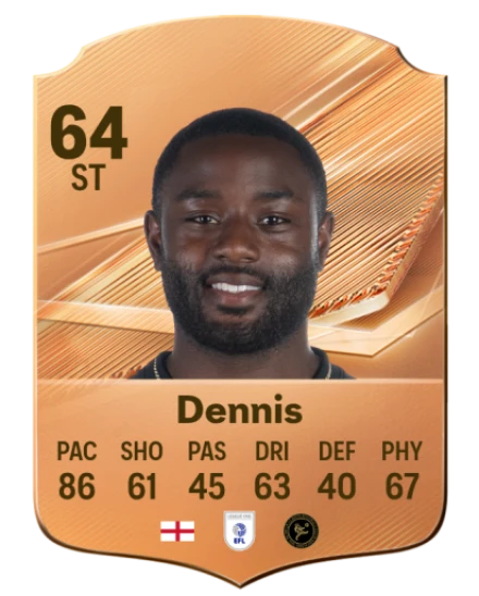 Dennis 64 Common ST FC 26 card