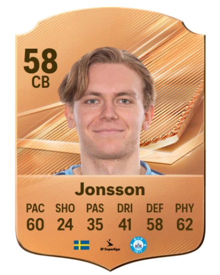 Jonsson 58 Bronze CB FC 27 card