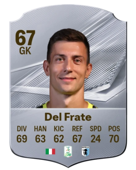 Del Frate 67 Common GK FC 26 card