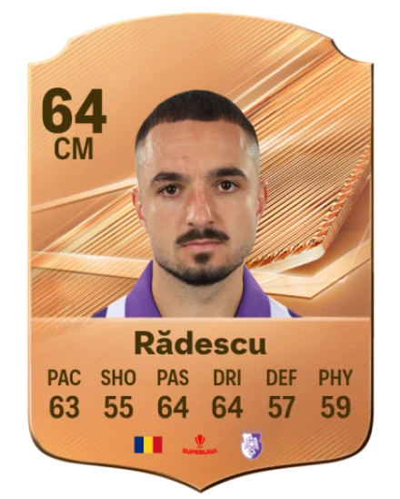 Rădescu 64 Bronze CM FC 27 card