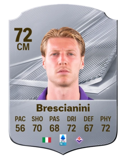Brescianini 72 Silver CM FC 27 card