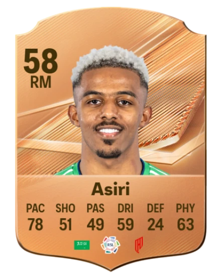 Asiri 58 Bronze RM FC 27 card