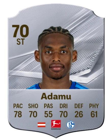 Adamu 70 Silver ST FC 27 card