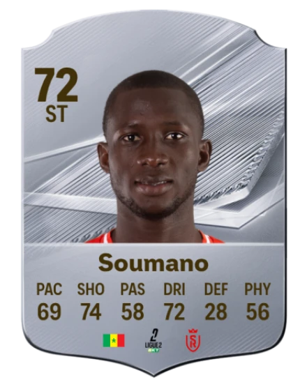 Soumano 72 Common ST FC 26 card
