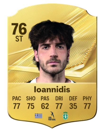 Ioannidis 76 Gold ST FC 27 card