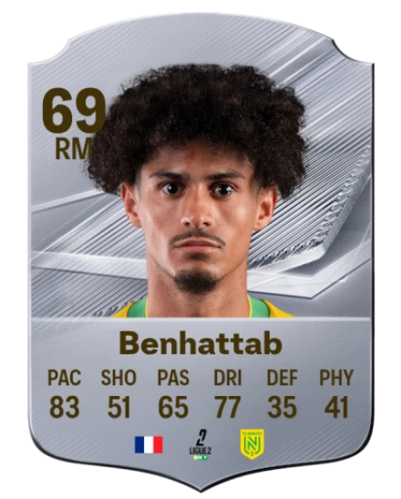 Benhattab 69 Silver RM FC 27 card