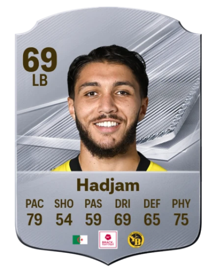 Hadjam 69 Silver LB FC 27 card