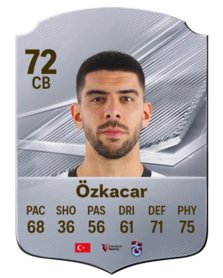 Özkacar 72 Common CB FC 26 card