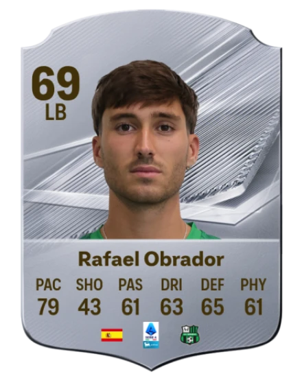Rafael Obrador 69 Silver LB FC 27 card