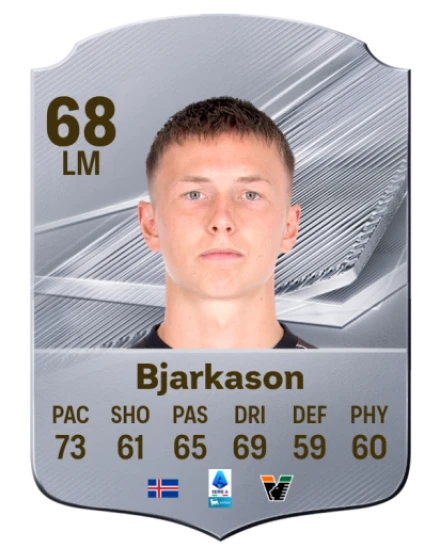 Bjarkason 68 Silver LM FC 27 card