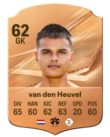 van den Heuvel 62 Bronze GK FC 27 card