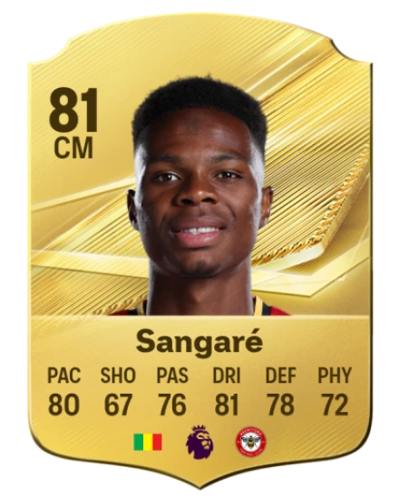 Sangaré 81 Common CM FC 26 card