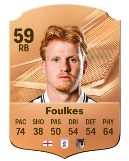 Foulkes 59 Bronze RB FC 27 card