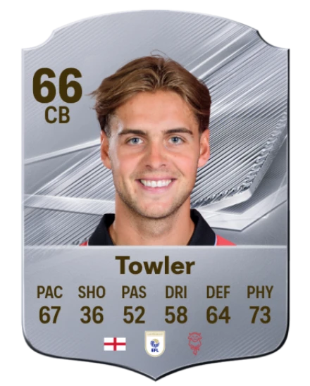 Towler 66 Silver CB FC 27 card