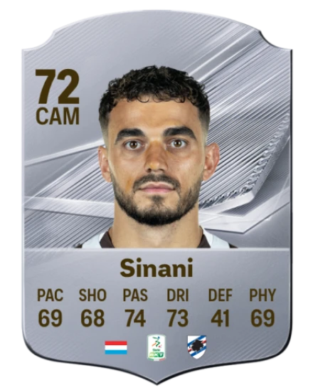 Sinani 72 Common CAM FC 26 card