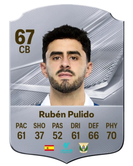 Rubén Pulido 67 Silver CB FC 27 card