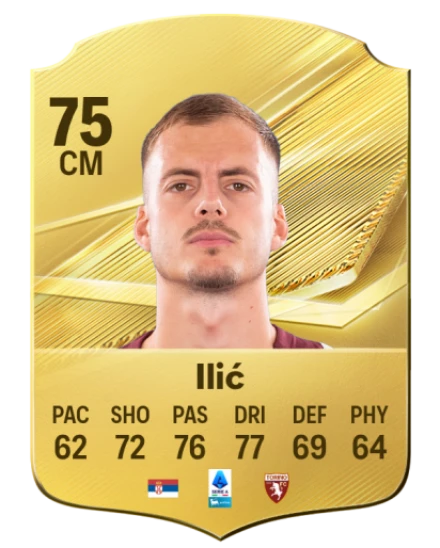 Ilić 75 Rare CM FC 26 card