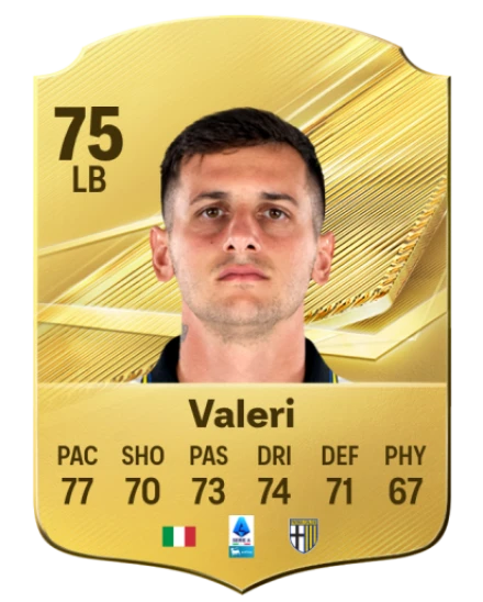 Valeri 75 Common LB FC 26 card